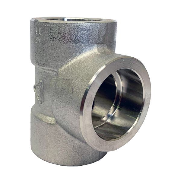 Socket Weld Equal Tee Fitting by Hindco Steel and Alloys