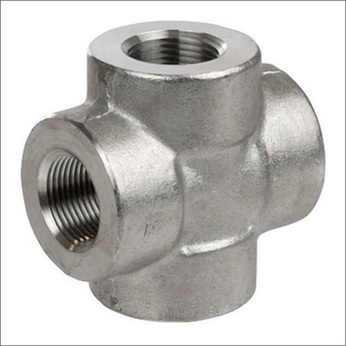 Threaded Equal Cross Fitting by Hindco Steel and Alloys
