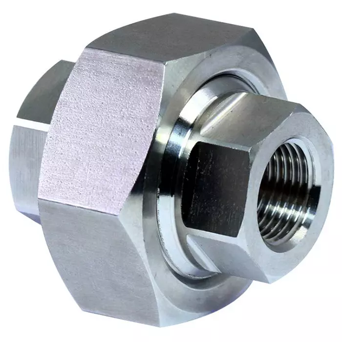 Threaded Union Fitting by Hindco Steel and Alloys